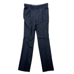 Grant Thomas Pants Men’s Blue Pleated Wool Blend Dress Formal Trousers 38R NWT‎